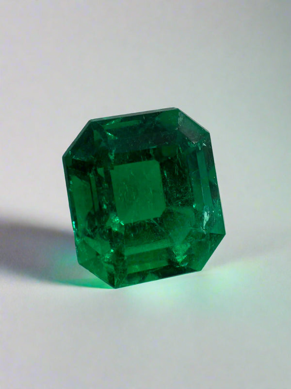 1.75 Carat 7.5x6.75 AAA+ Investment Gem Vivid Muzo Green Loose Colombian Emerald- Emerald Cut