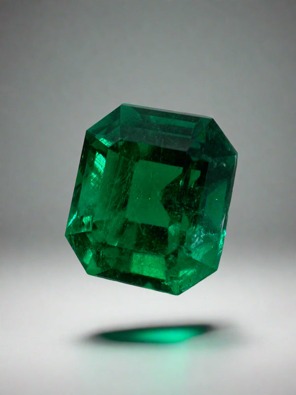 1.75 Carat 7.5x6.75 AAA+ Investment Gem Vivid Muzo Green Loose Colombian Emerald- Emerald Cut