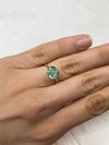 1.74 Carat Freckled Portrait Cut Loose Colombian Emerald- Asscher Cut