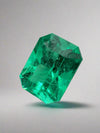 3.18 Carat 10x7.5 Muzo Yellowish Green Stunning Loose Colombian Emerald-Ethically Mined Emerald
