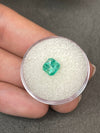 1.28 Carat Luminous Green Natural Loose Colombian Emerald-Asscher Cut
