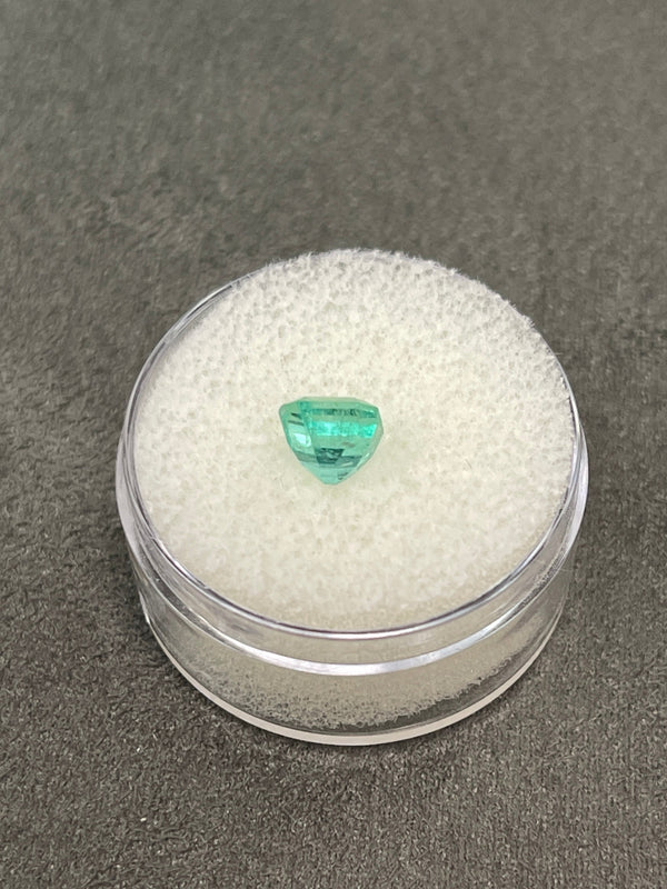 1.28 Carat Luminous Green Natural Loose Colombian Emerald-Asscher Cut
