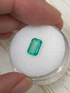 1.21 Carat 8.5mm x 5mm Natural Loose Colombian Emerald-Elongated Emerald Cut