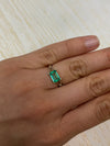 1.21 Carat 8.5mm x 5mm Natural Loose Colombian Emerald-Elongated Emerald Cut