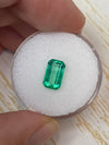 1.68 Carat 9x6 Yellowish Green Natural Loose Colombian Emerald- Emerald Cut