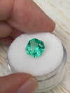 2.76 Carat Vivacious Natural Loose Colombian Emerald-Asscher Cut with Clipped Corners