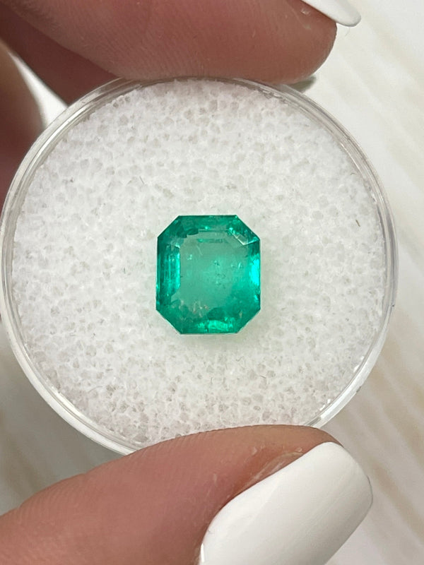2.36 Carat Clipped Corners Green Natural Loose Colombian Emerald-Emerald Cut