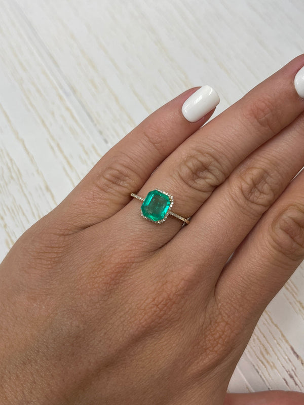 2.36 Carat Clipped Corners Green Natural Loose Colombian Emerald-Emerald Cut