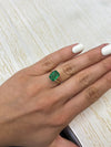 3.31 Carat Mossy Green Natural Loose Zambian Emerald- Emerald Cut