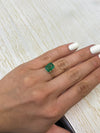 3.31 Carat Mossy Green Natural Loose Zambian Emerald- Emerald Cut