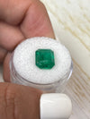 4.81 Carat 11x9 Medium Green Natural Loose Zambian- Emerald Cut