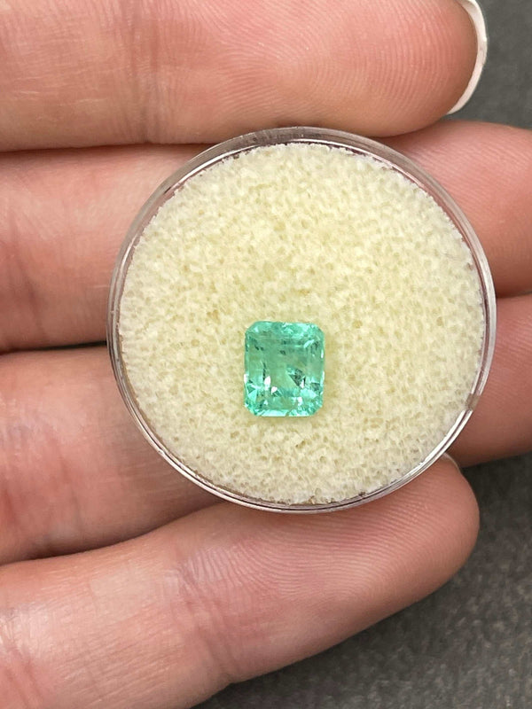 1.48 Carat Emerald Cut Natural Unset Colombian Emerald