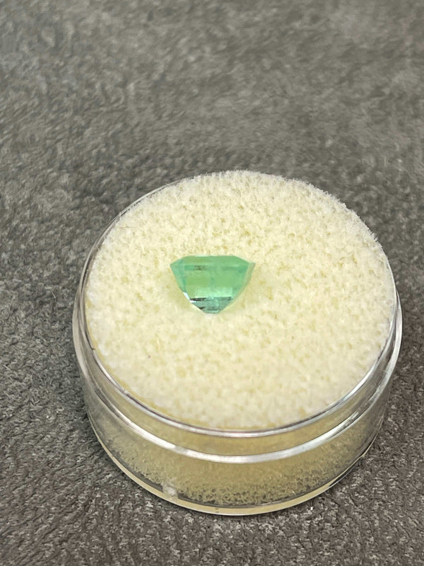 1.48 Carat Emerald Cut Natural Unset Colombian Emerald