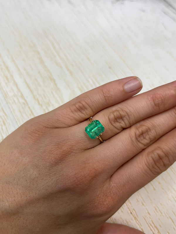 3.49 Carat 10x8.5 Classic Colombian Emerald-Emerald Cut