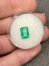 1.50 Carat Chromatic Green Natural Loose Colombian Emerald- Emerald Cut