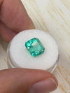 4.69 Carat 10x10 Freckled Loose Colombian Emerald-Asscher Cut with Clipped Corners