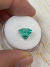 4.69 Carat 10x10 Freckled Loose Colombian Emerald-Asscher Cut with Clipped Corners