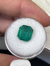 6.34 Carat 10.8x9.7 Vivid Green Natural Loose Zambian- Emerald Cut