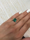 6.34 Carat 10.8x9.7 Vivid Green Natural Loose Zambian- Emerald Cut