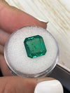 6.54 Carat 11.3x10.6 Medium Deep Green Natural Loose Zambian- Emerald Cut