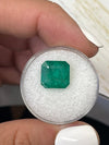6.68 Carat 10.6x10.3 Vivid Green Natural Loose Zambian- Emerald Cut