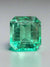 6.07 Carat 10.7x10 Yellowish Green Natural Loose Colombian Emerald-Asscher Cut