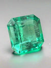 6.07 Carat 10.7x10 Yellowish Green Natural Loose Colombian Emerald-Asscher Cut