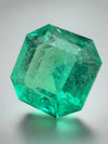 6.76 Carat 12x11.5 Glowing Green Natural Loose Colombian Emerald-Asscher Cut