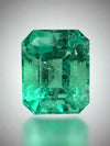 6.79 Carat 12x10 Luminous Natural Loose Colombian Emerald-Classic Emerald Cut- Ethically Mined Emerald