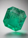 6.93 Carat 12x11.5 Medium Green Natural Loose Colombian Emerald- Asscher Cut