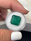 Large 10.02 Carat 13.5x13.5 Dark Green Natural Loose Zambian