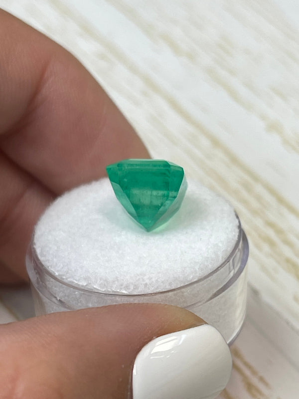 7.81 Carat 12x10 Loose Colombian Emerald- Emerald Cut