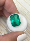 Large 11.52 Carat GIA CERTIFIED 15.5x12 Fine Natural Loose Colombian Emerald- Emerald Cut