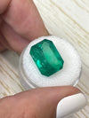 Large 11.52 Carat GIA CERTIFIED 15.5x12 Fine Natural Loose Colombian Emerald- Emerald Cut