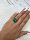 Large 11.52 Carat GIA CERTIFIED 15.5x12 Fine Natural Loose Colombian Emerald- Emerald Cut