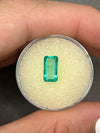 1.64 Carat Spring Green Natural Loose Colombian Emerald-Elongated Emerald Cut
