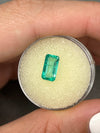 1.64 Carat Spring Green Natural Loose Colombian Emerald-Elongated Emerald Cut
