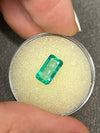 1.64 Carat Spring Green Natural Loose Colombian Emerald-Elongated Emerald Cut