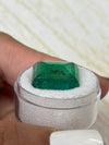 Large 14.13 Carat 16.5x13 Medium Green Natural Loose Zambian- Emerald Cut