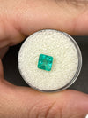1.69 Carat 7x7 Captivating Natural Loose Colombian Emerald-Asscher Cut