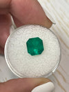 3.01 Carat Minor Oil 8.8x8.4 Vivid Muzo Colombian Emerald-Asscher Cut with Clipped Corners