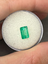 1.77 Carat Chromatic Green Natural Loose Colombian Emerald- Emerald Cut