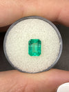 1.80 Carat Vivacious Green Natural Loose Colombian Emerald- Emerald Cut