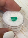 2.12 Carat 9x7 Freckled Bluish Green Natural Loose Colombian Emerald- Emerald Cut