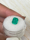 2.73 Carat 9x7 Fine Bluish Green Natural Loose Colombian Emerald- Emerald Cut