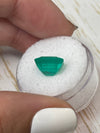 4.75 Carat Minor Oil 10x10 Deep Bluish Green Natural Loose Colombian Emerald-Asscher Cut