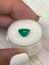 2.74 Carat 9x7.7 Deep Bluish Green Natural Loose Colombian Emerald- Emerald Cut