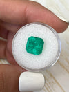 4.83 Carat 10x10 Vibrant Loose Colombian Emerald-Asscher Cut