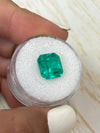 4.83 Carat 10x10 Vibrant Loose Colombian Emerald-Asscher Cut