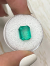 5.11 Carat 10x8 Green Natural Loose Colombian Emerald- Emerald Cut